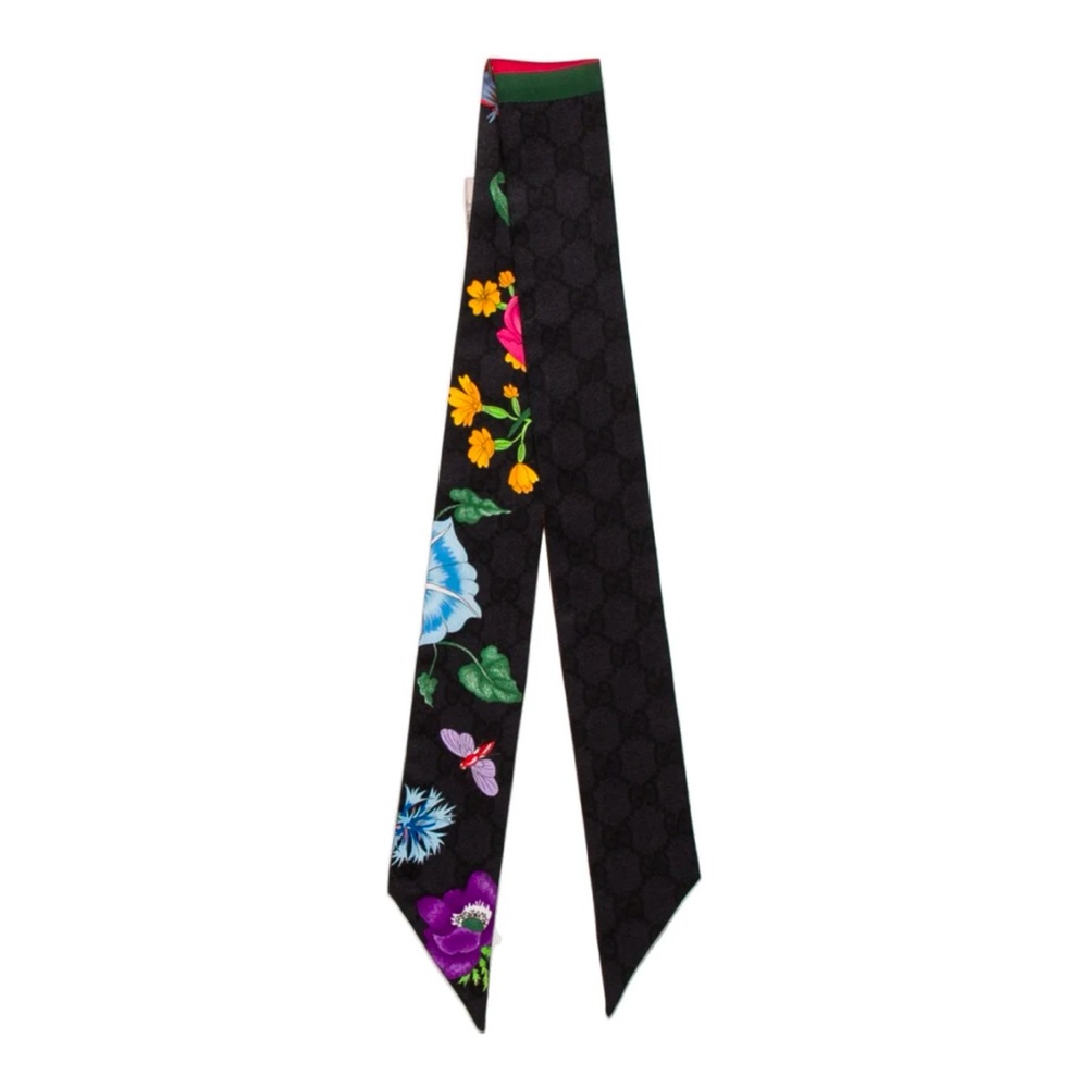 Gucci floral neck scarf